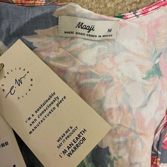 MAAJI - PEONY HELENA TUNIC Beachly Floral Size M - Picture 4 of 11